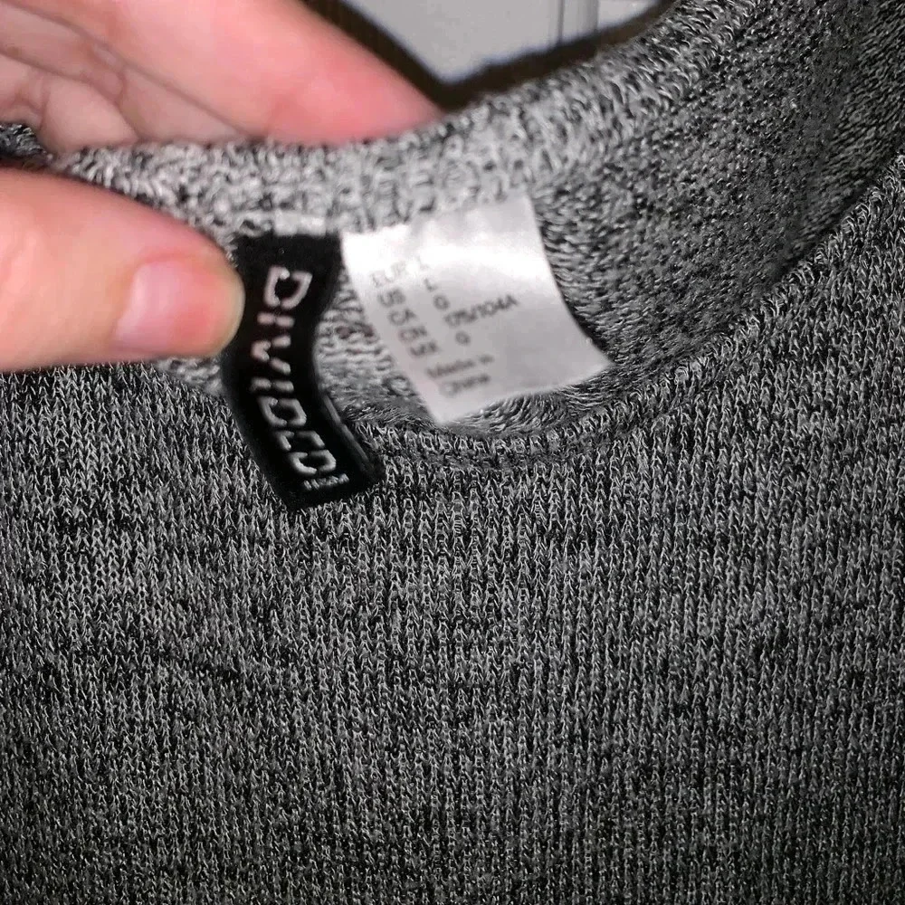🔴🔴Gray Crew Neck Sweater🌟